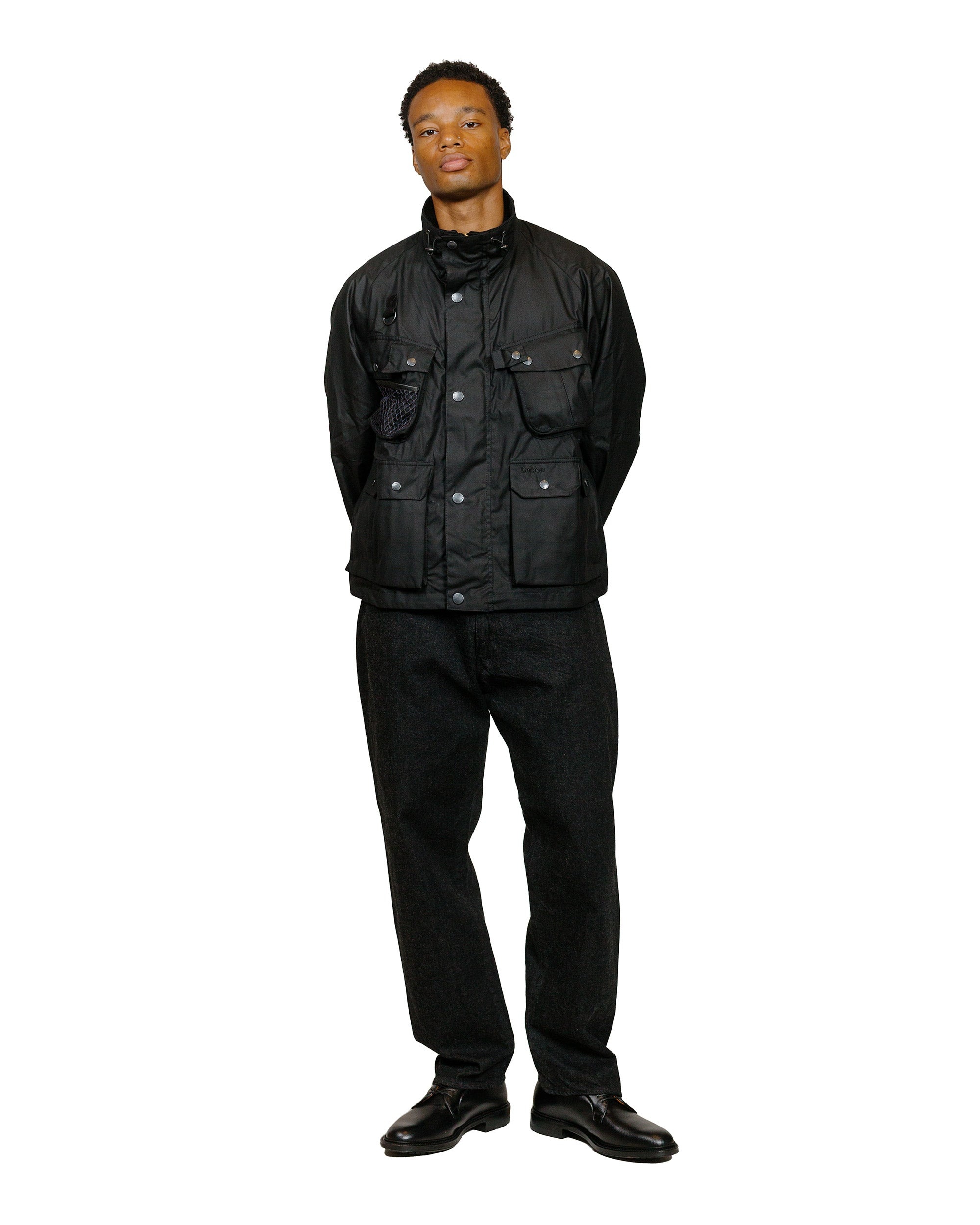 Modified Dryfly Waxed Jacket Black - 4