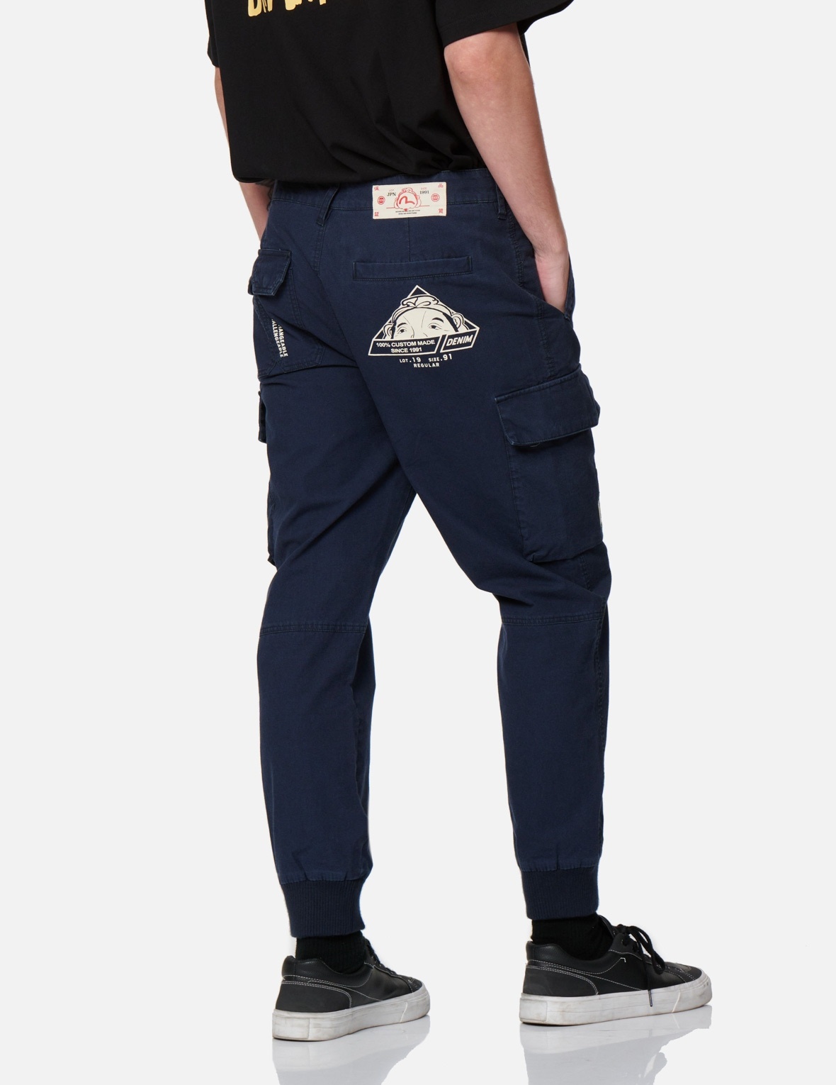 HIDE-AND-SEEK GODHEAD PRINT CARGO JOGGER PANTS - 7