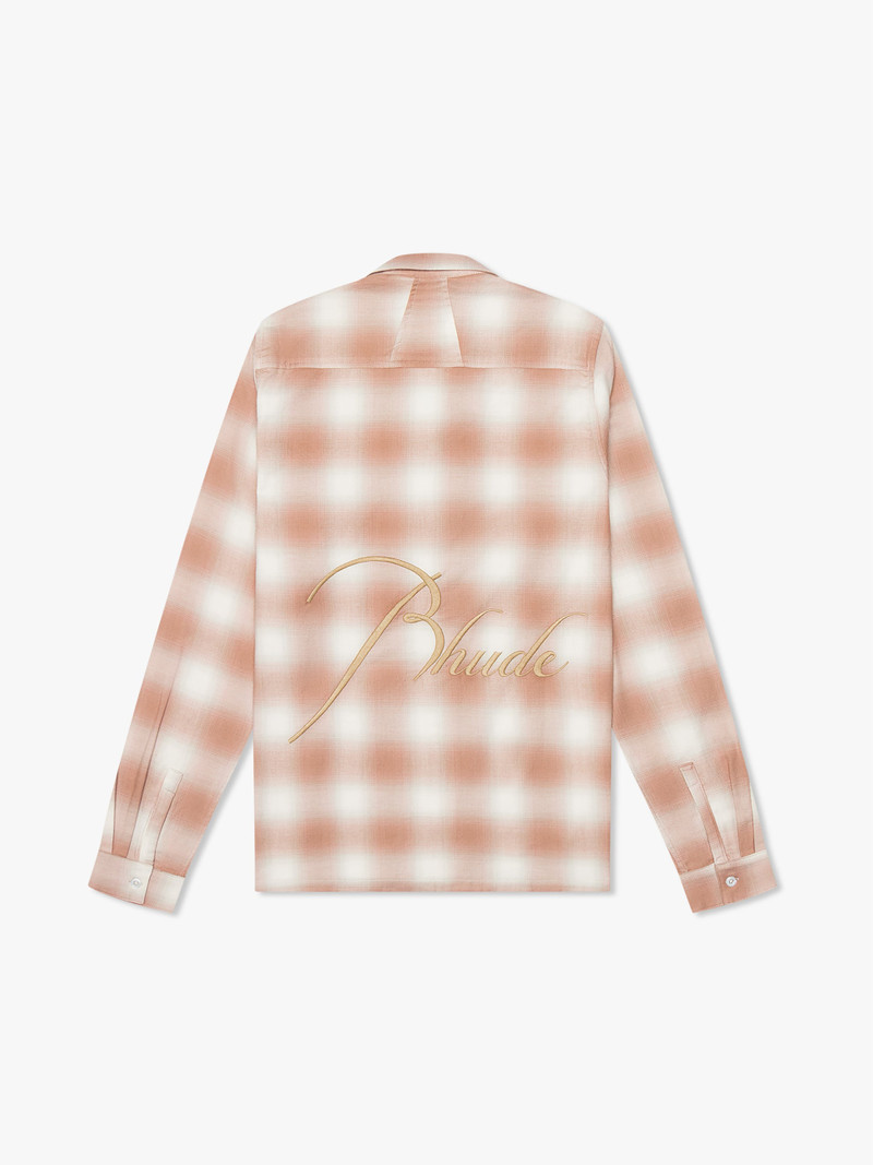 Rhude SAND PLAID FLANNEL outlook