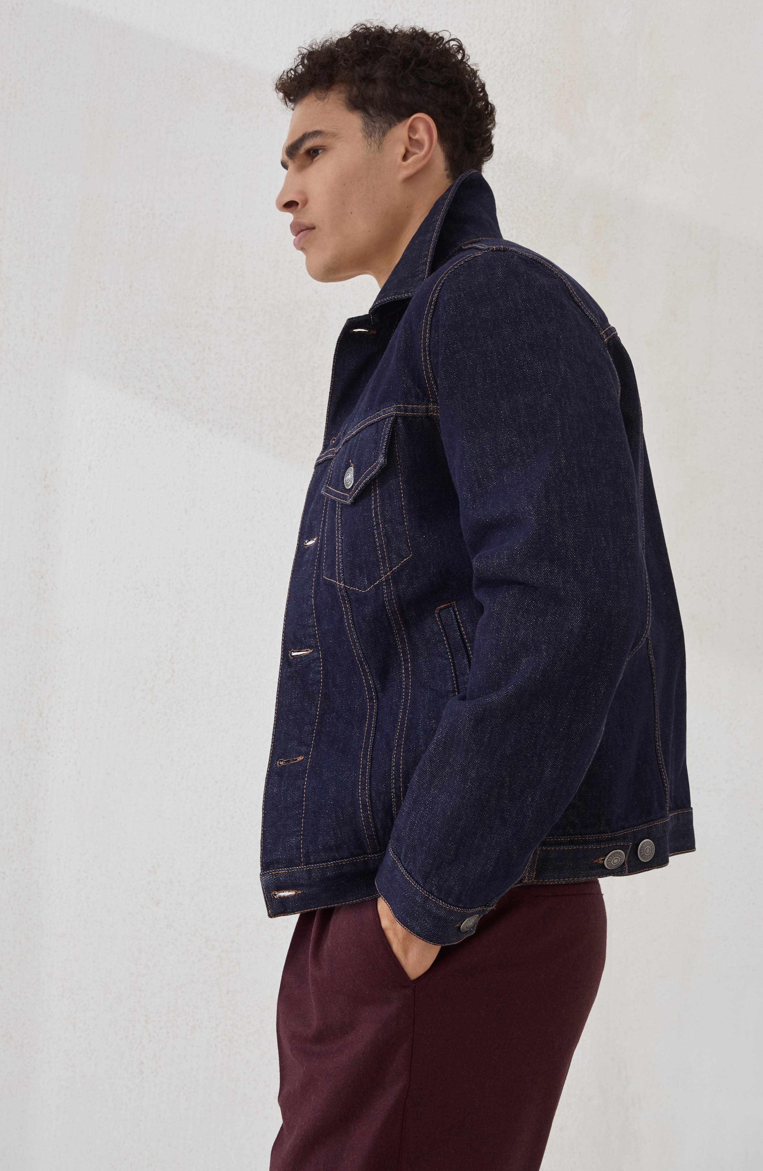 Brunello Cucinelli Four-pocket jacket in Dark Denim at Nordstrom - 5