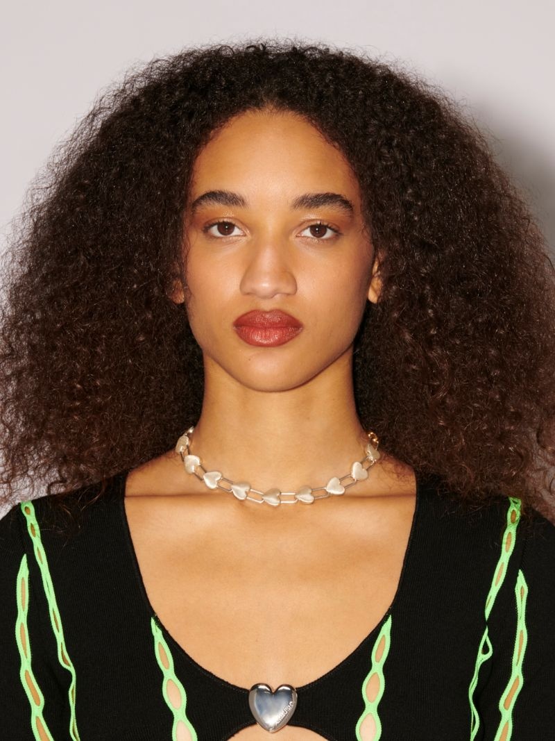 Heart Padlock Link Choker - 3