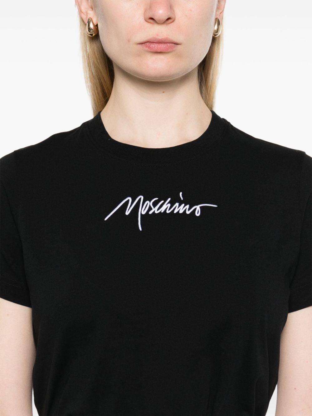 logo-embroidered T-shirt - 5