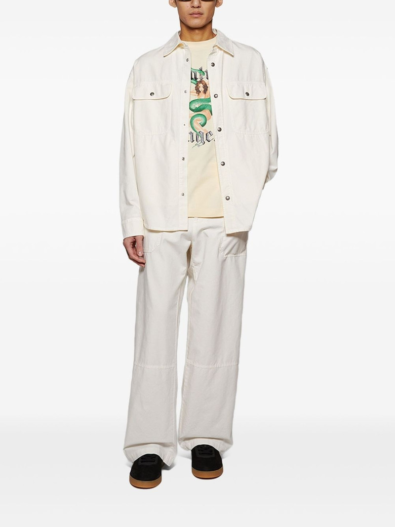 Palm Angels cotton straight-leg trousers outlook