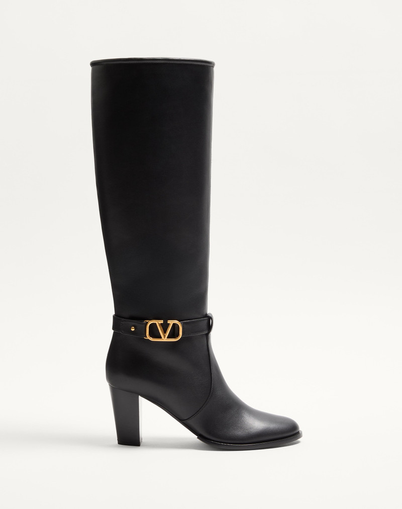 VLOGO SIGNATURE CALFSKIN BOOT 75MM - 1