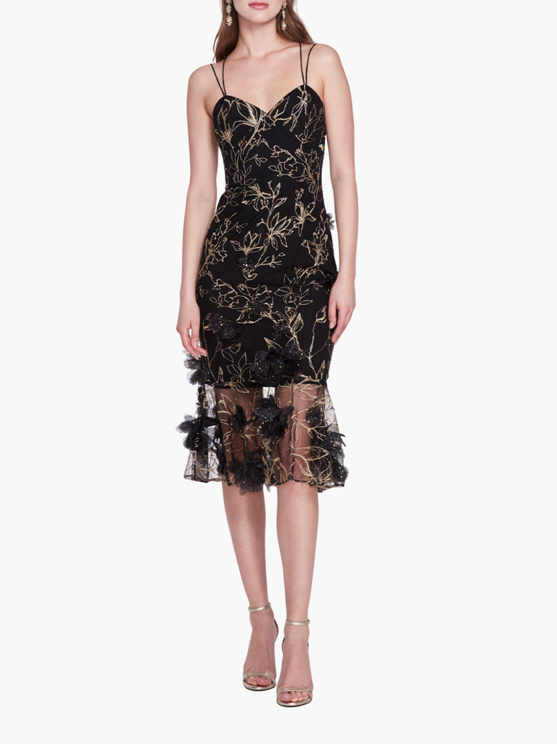 STRAPPY COCKTAIL MIDI DRESS 1