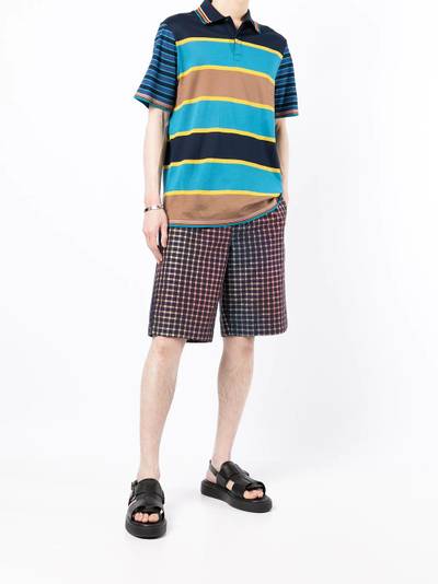 Paul Smith striped short-sleeved polo shirt outlook