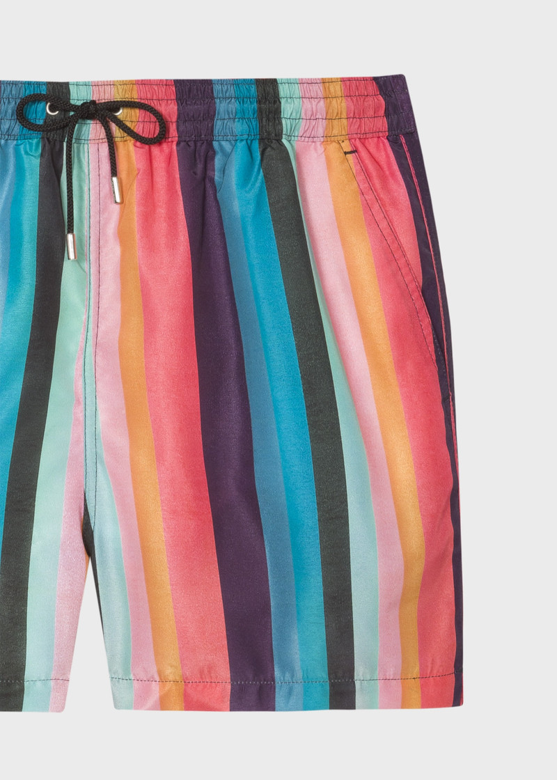 'Artist Stripe' Swim Shorts 4