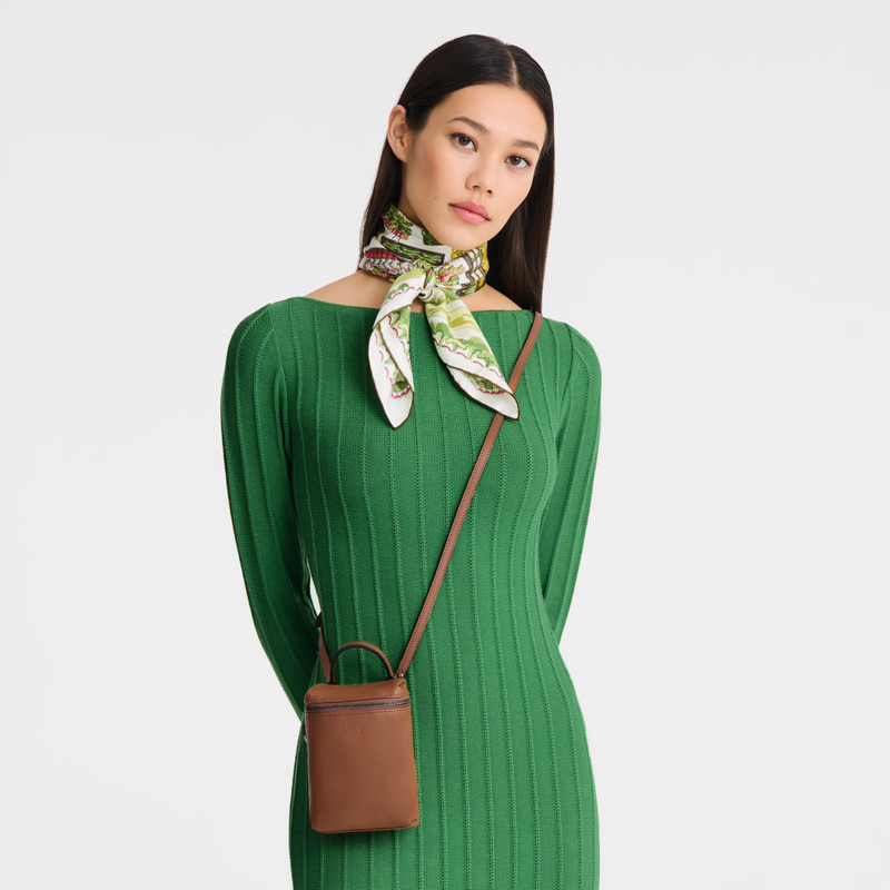 Longchamp Le Pliage Xtra XS Crossbody bag Cognac - Leather outlook