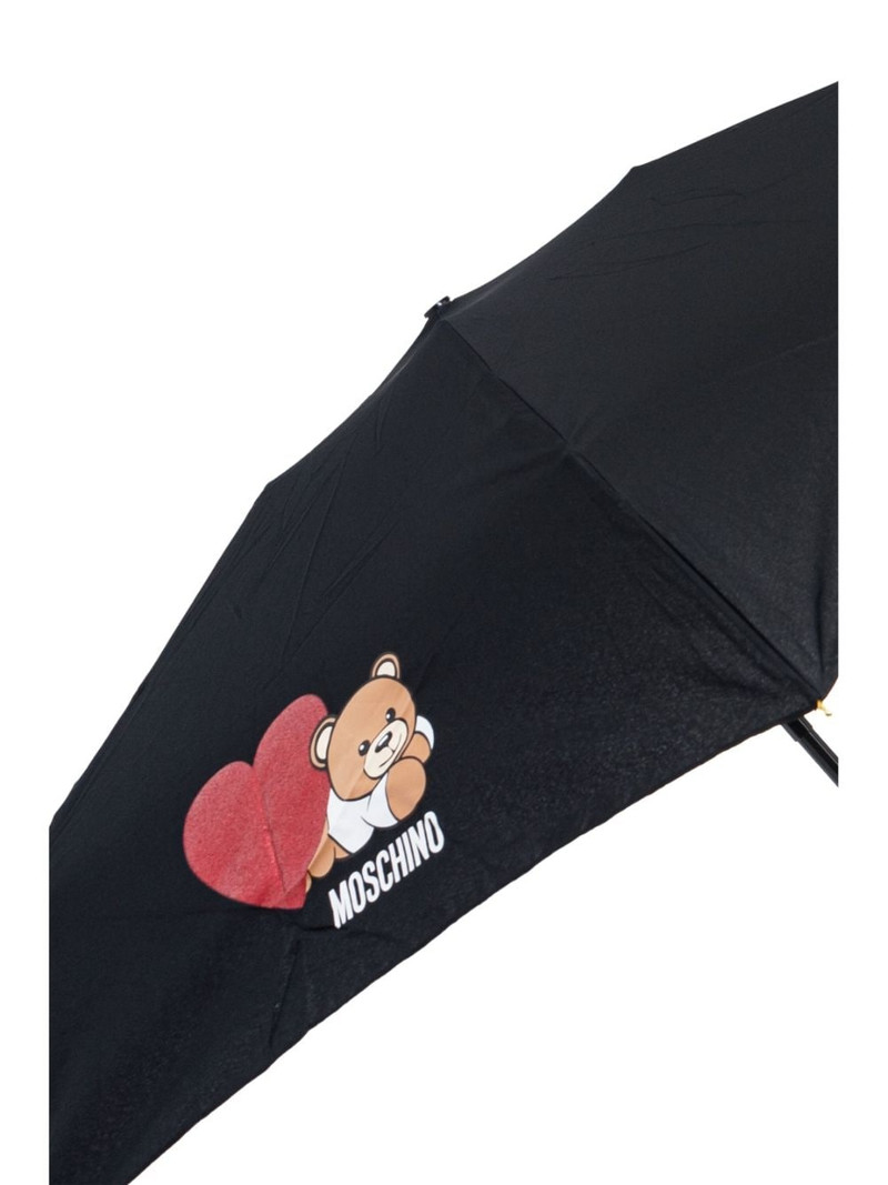 teddy bear-print compact umbrella 4