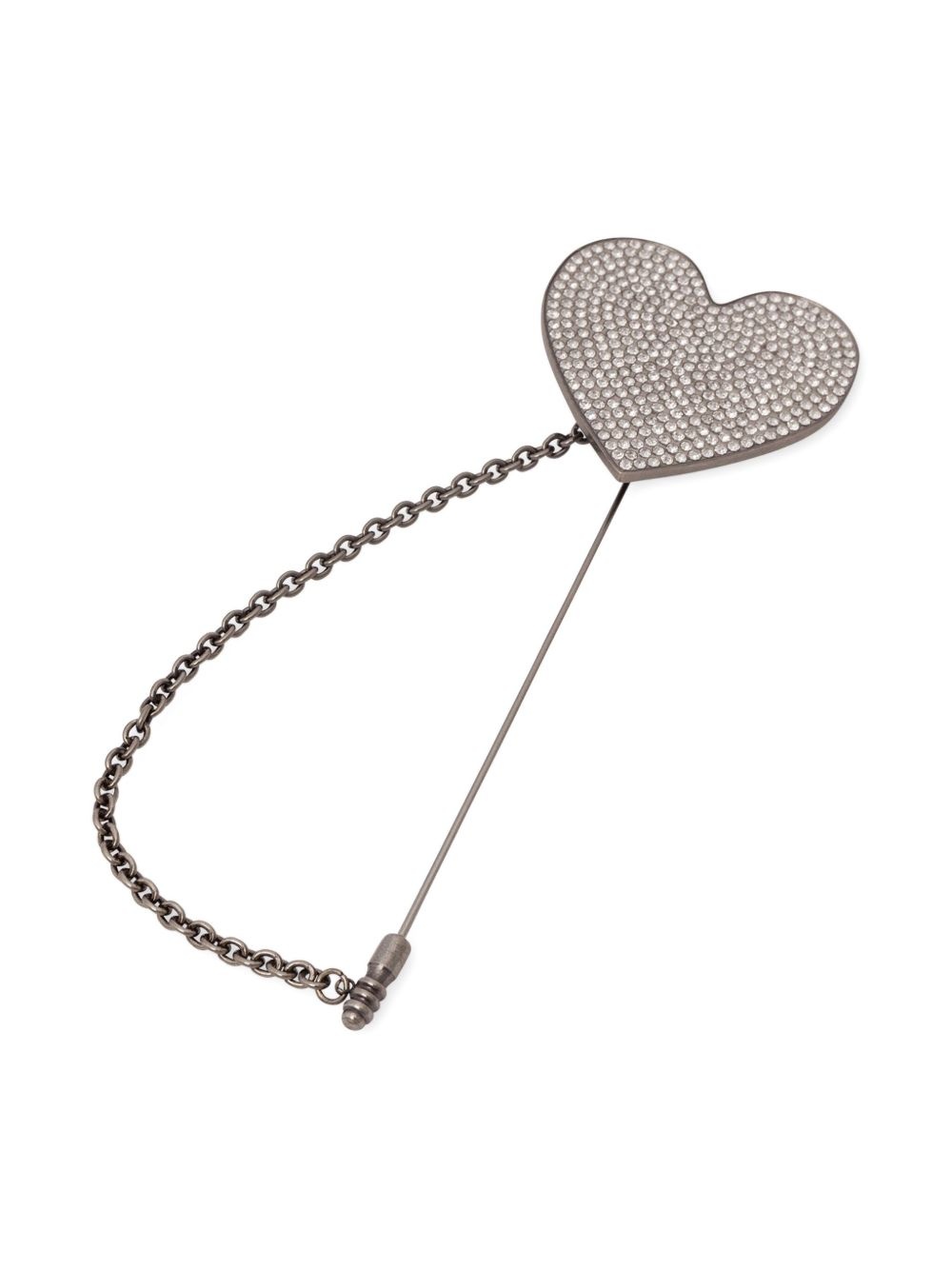 heart-shape brooch - 3