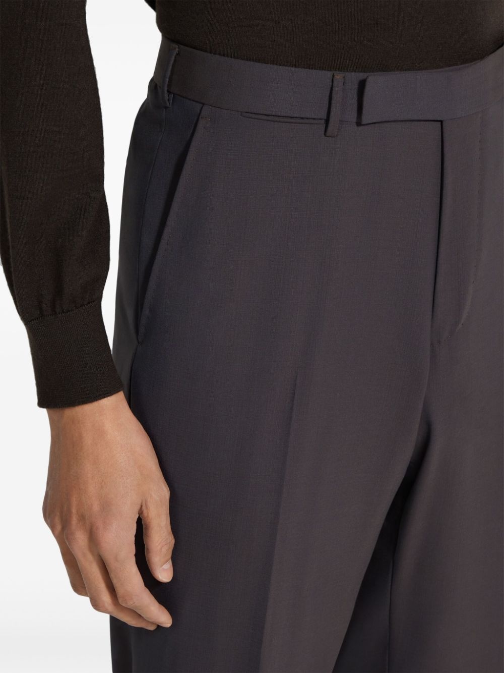 High Performance wool straight-leg trousers - 5