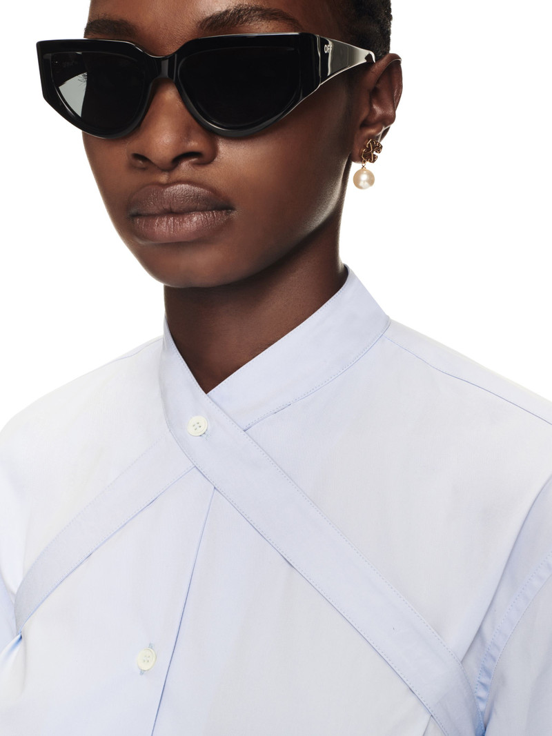 Poplin Cross Belt Shirt Light Blue No C 5