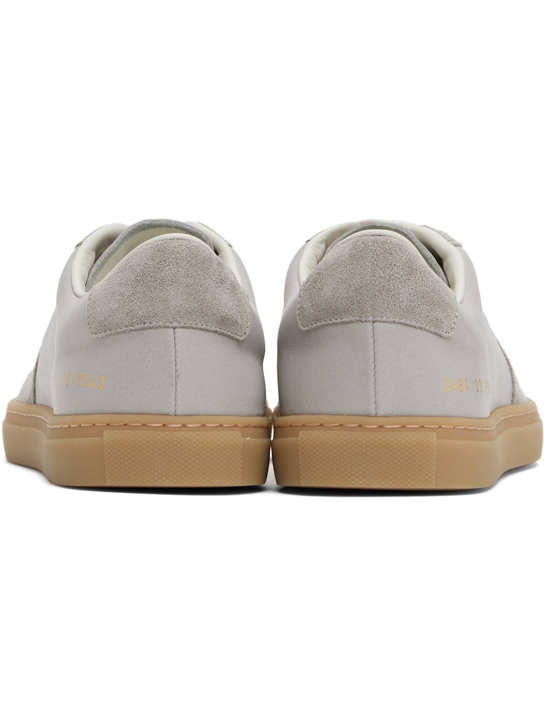 Gray BBall Duo Slim Sneakers - 2