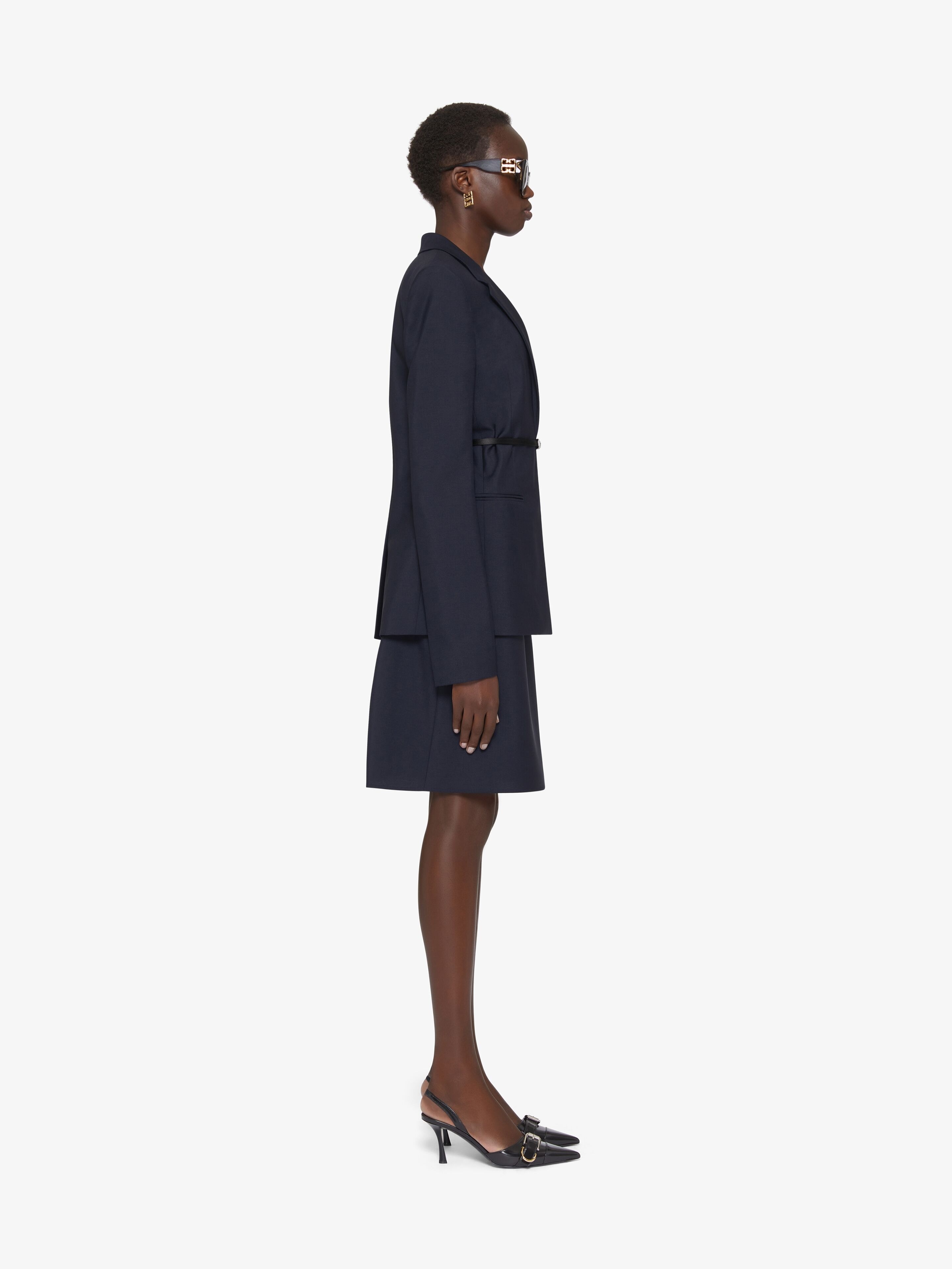 VOYOU SKIRT IN WOOL AND MOHAIR - 3