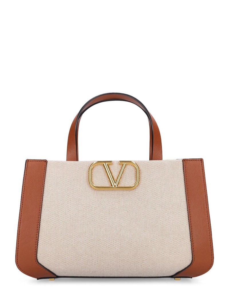 Vlogo Signature small canvas tote bag - 1