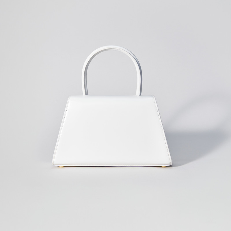 The Bow Mini in White with Enamel 3