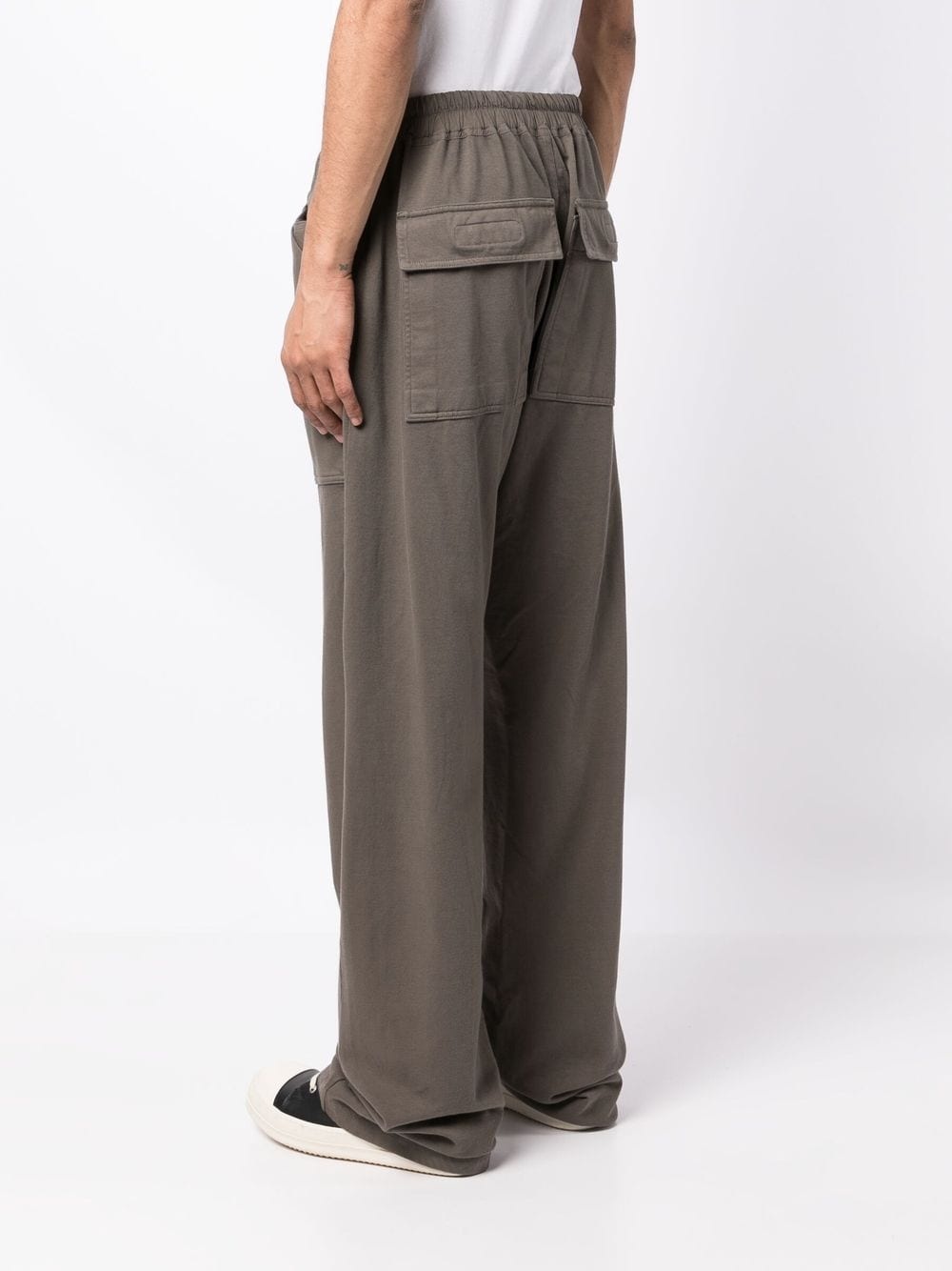 elasticated waist straight leg trousers - 4