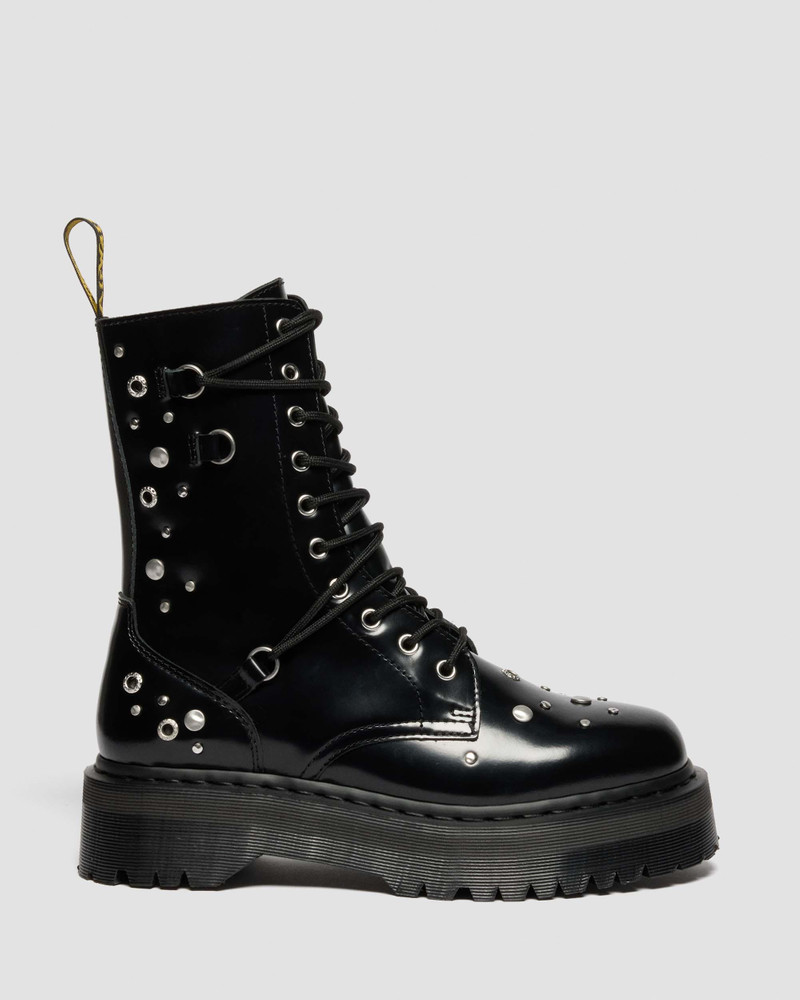 JADON HI Studded Buttero Leather Platform Boots 1