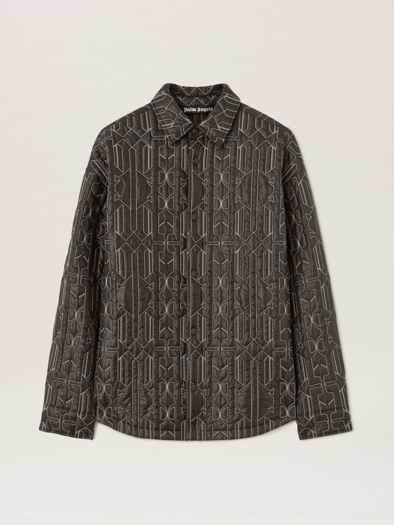 Allover Monogram 퀼트 오버 셔츠 - 1
