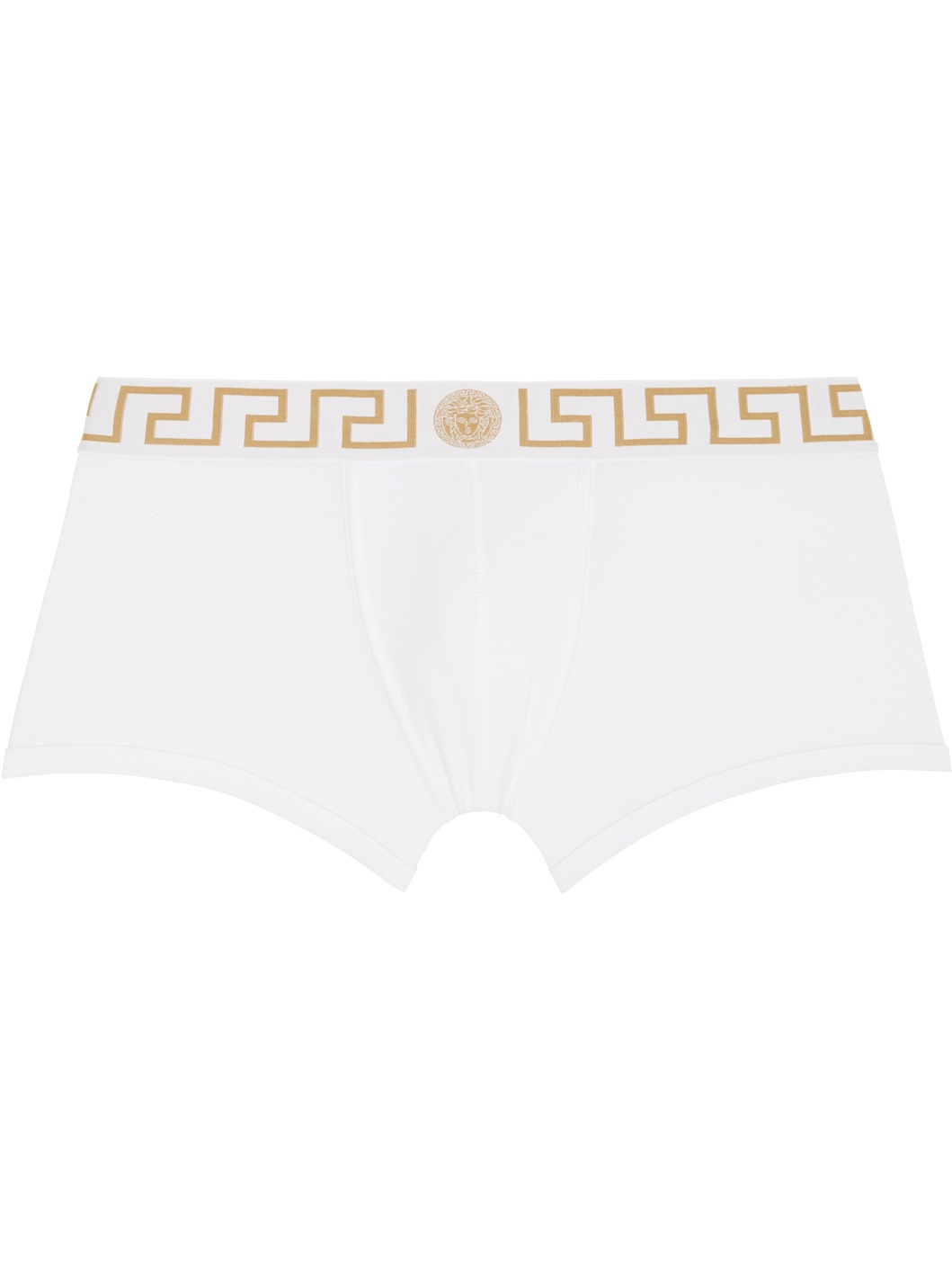 White Greca Border Boxer Briefs - 1