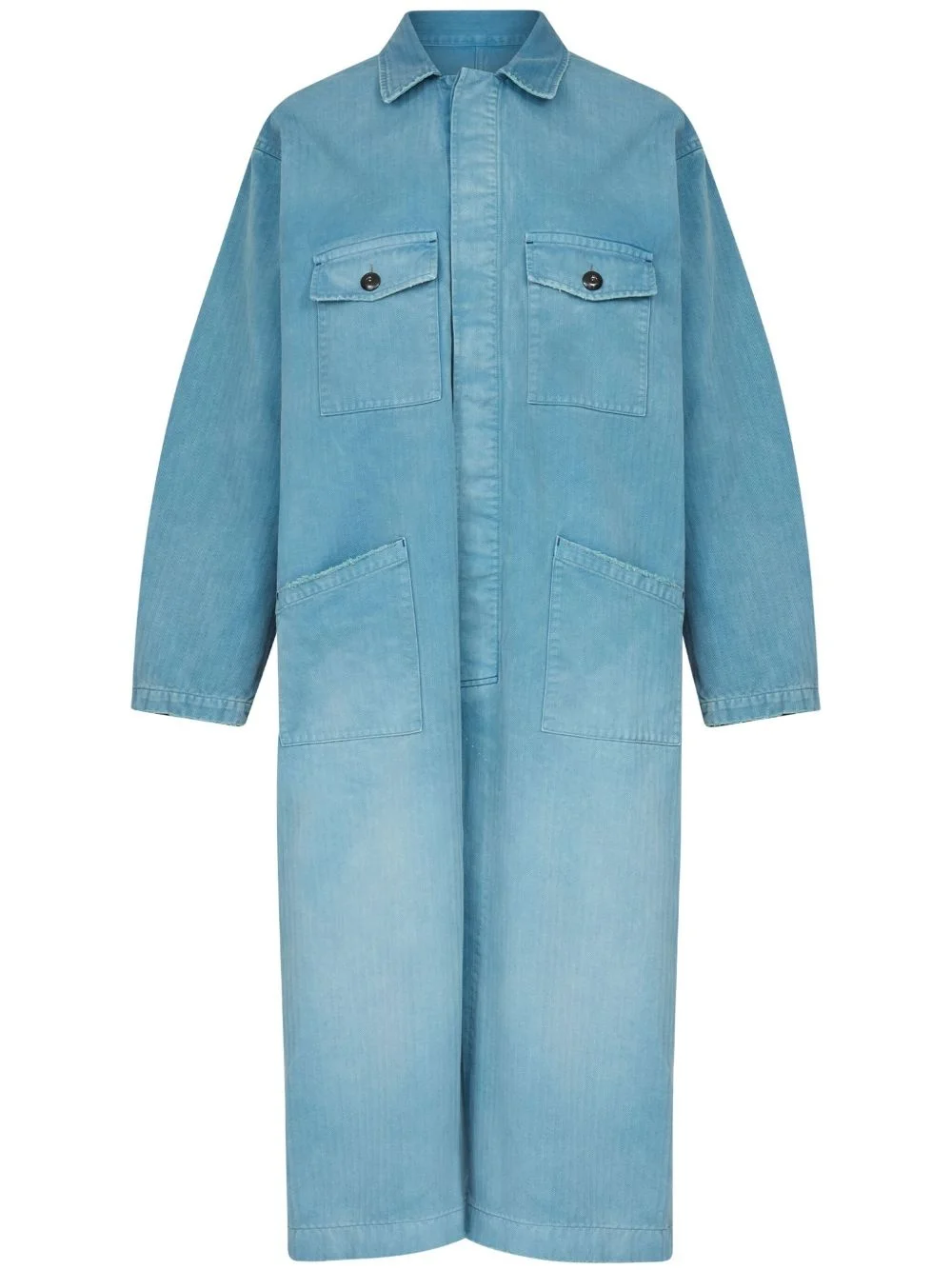 cotton trench coat - 1
