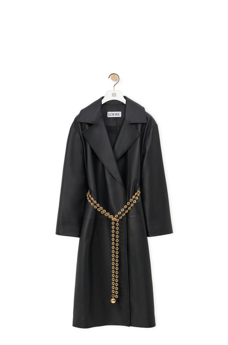 Chain coat in nappa lambskin 1