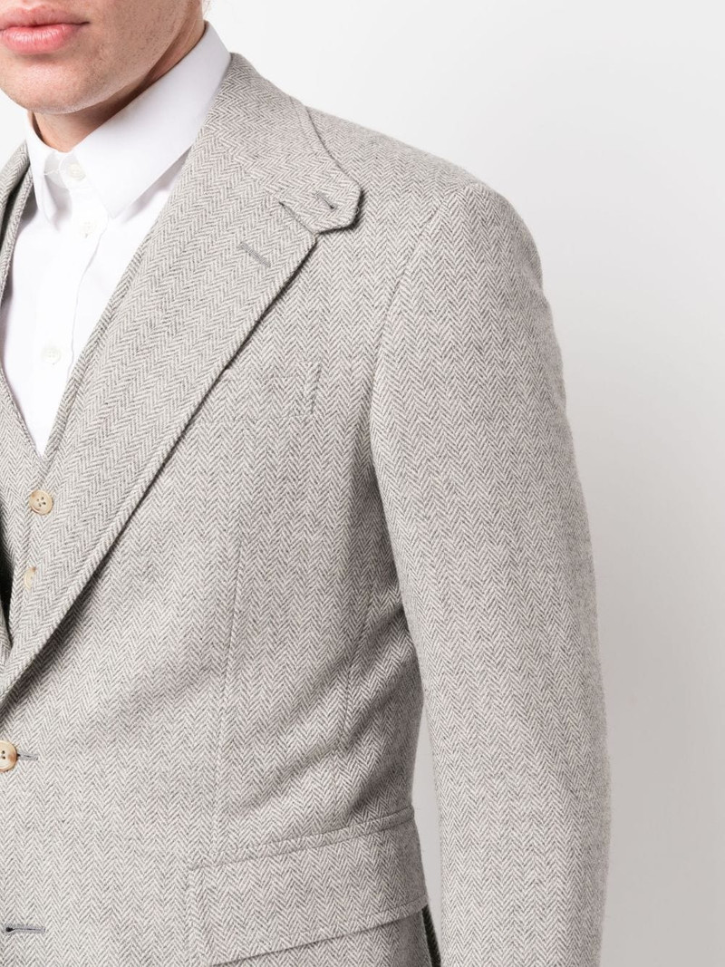The RL67 herringbone-pattern blazer 5