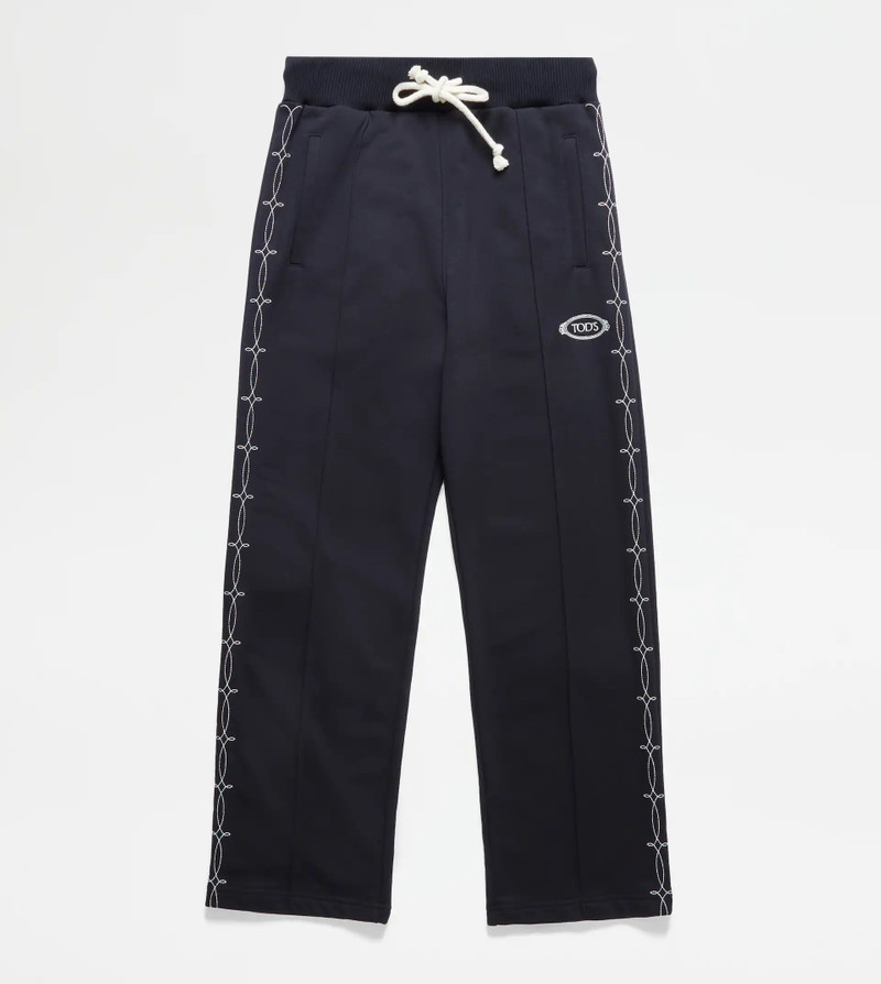 TRACKSUIT TROUSERS IN JERSEY - BLACK 1