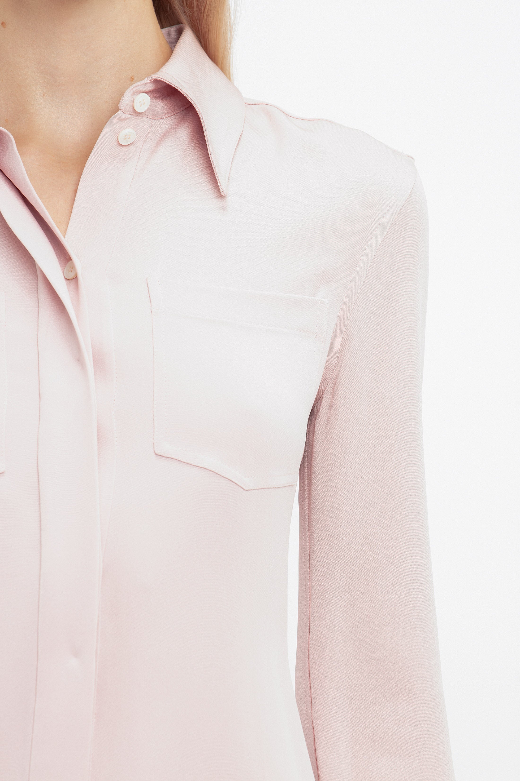 Fitted Shirt In Blush - 6