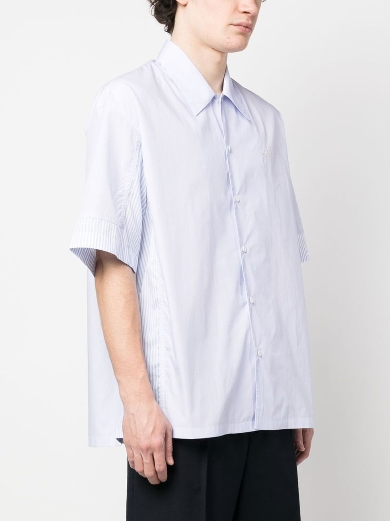 short-sleeved plain shirt - 3