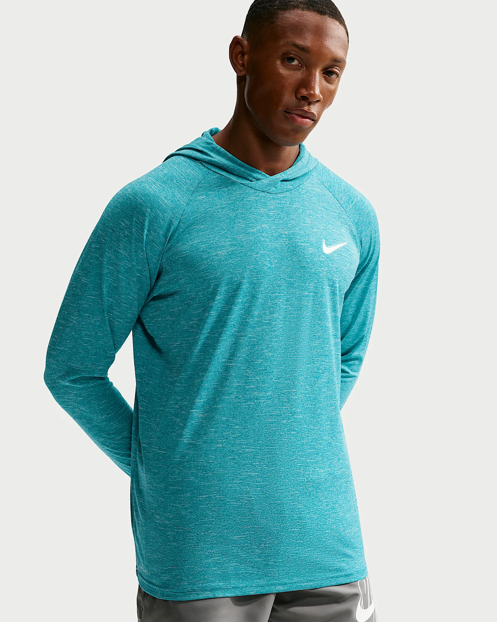 Nike Swim Hydroguard Essential Men's Dri-FIT UV Long Sleeve Hooded Top - 1