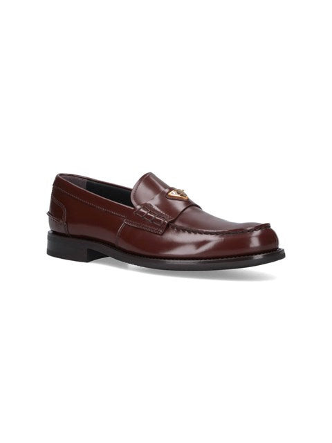 Prada Men Logo Loafers - 2