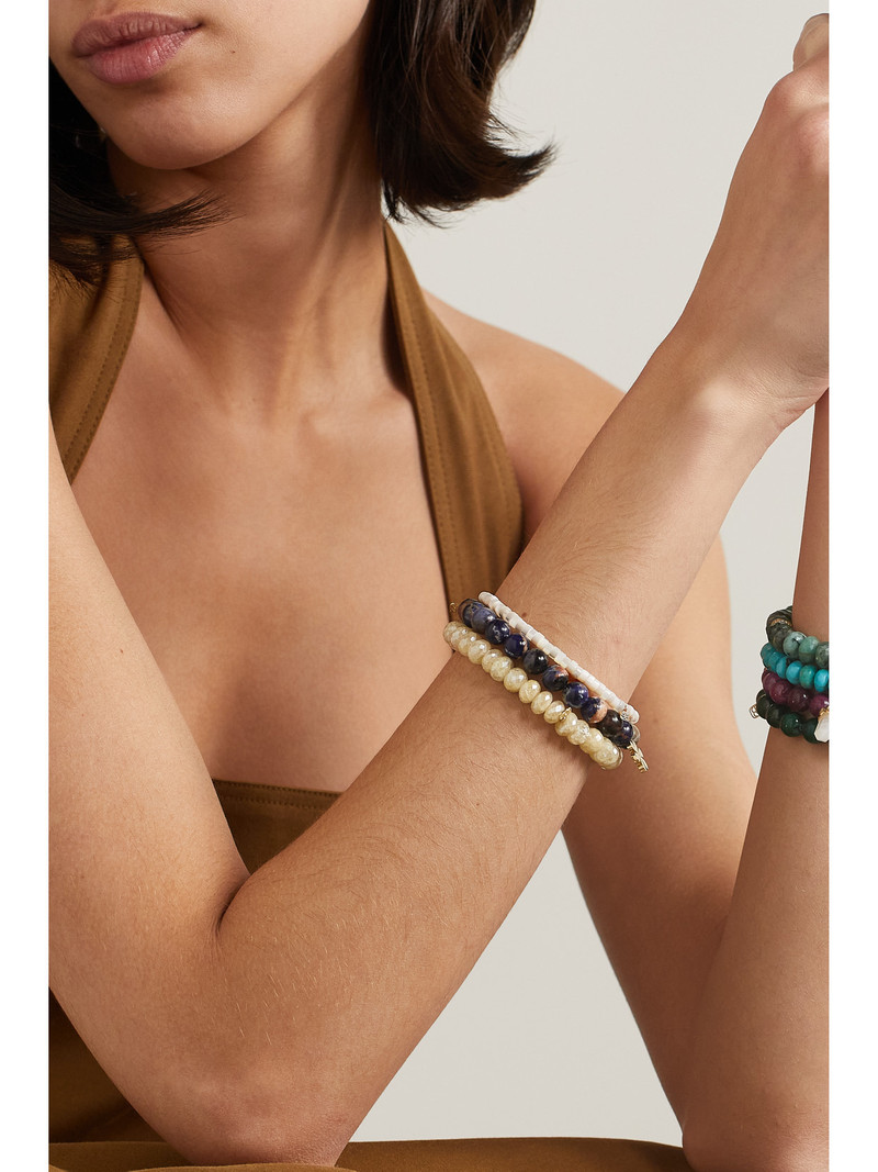 14-karat Gold, Mother-of-pearl And Diamond Bracelet 4