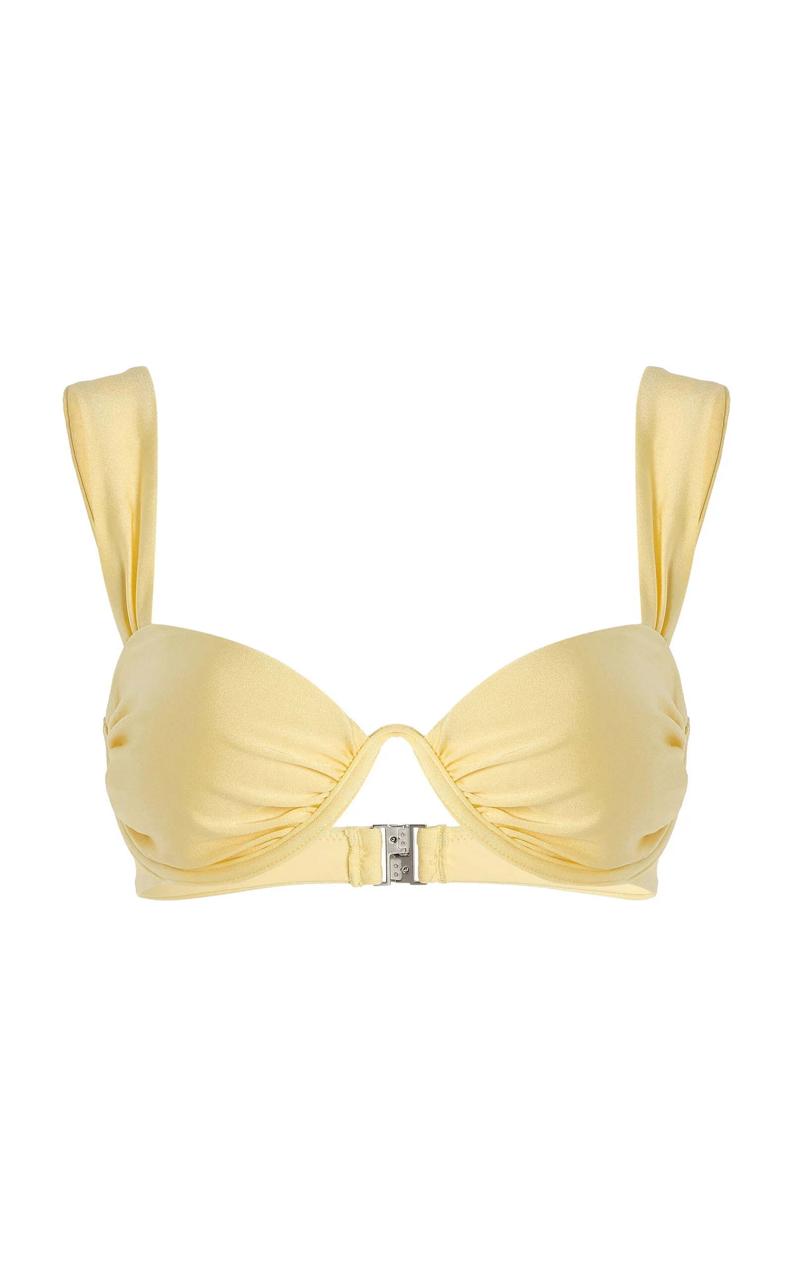 Anniston Ruched Bikini Top yellow - 1
