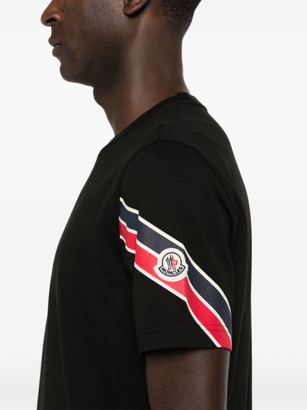 Tricolour cotton T-shirt - 5