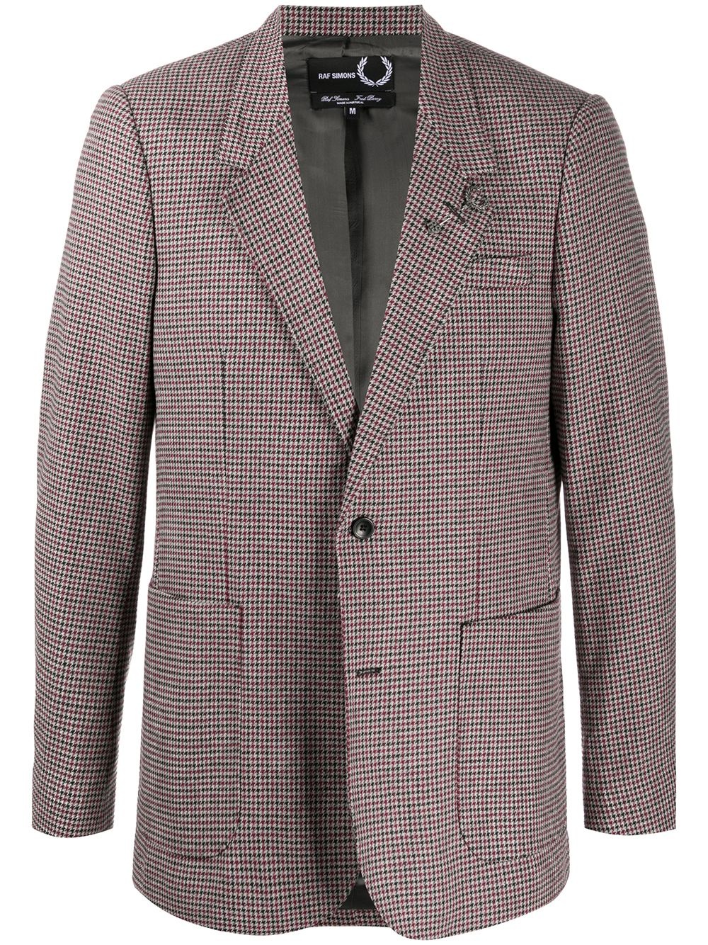 houndstooth blazer jacket - 1