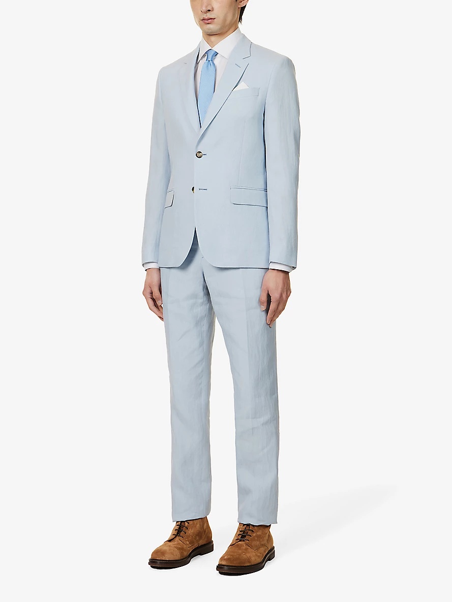 The Soho regular-fit linen suit - 3