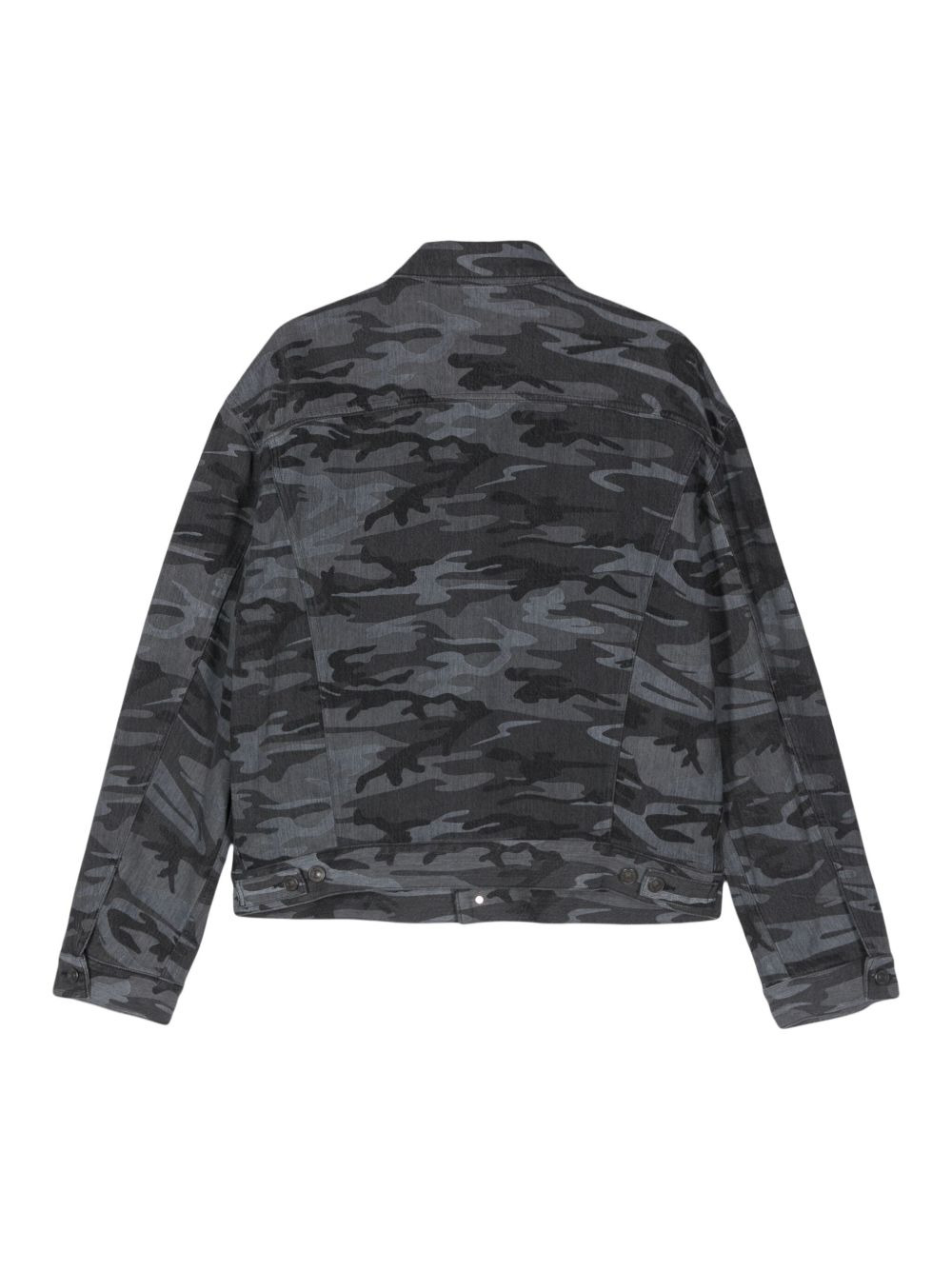 camouflage-print denim jacket - 2