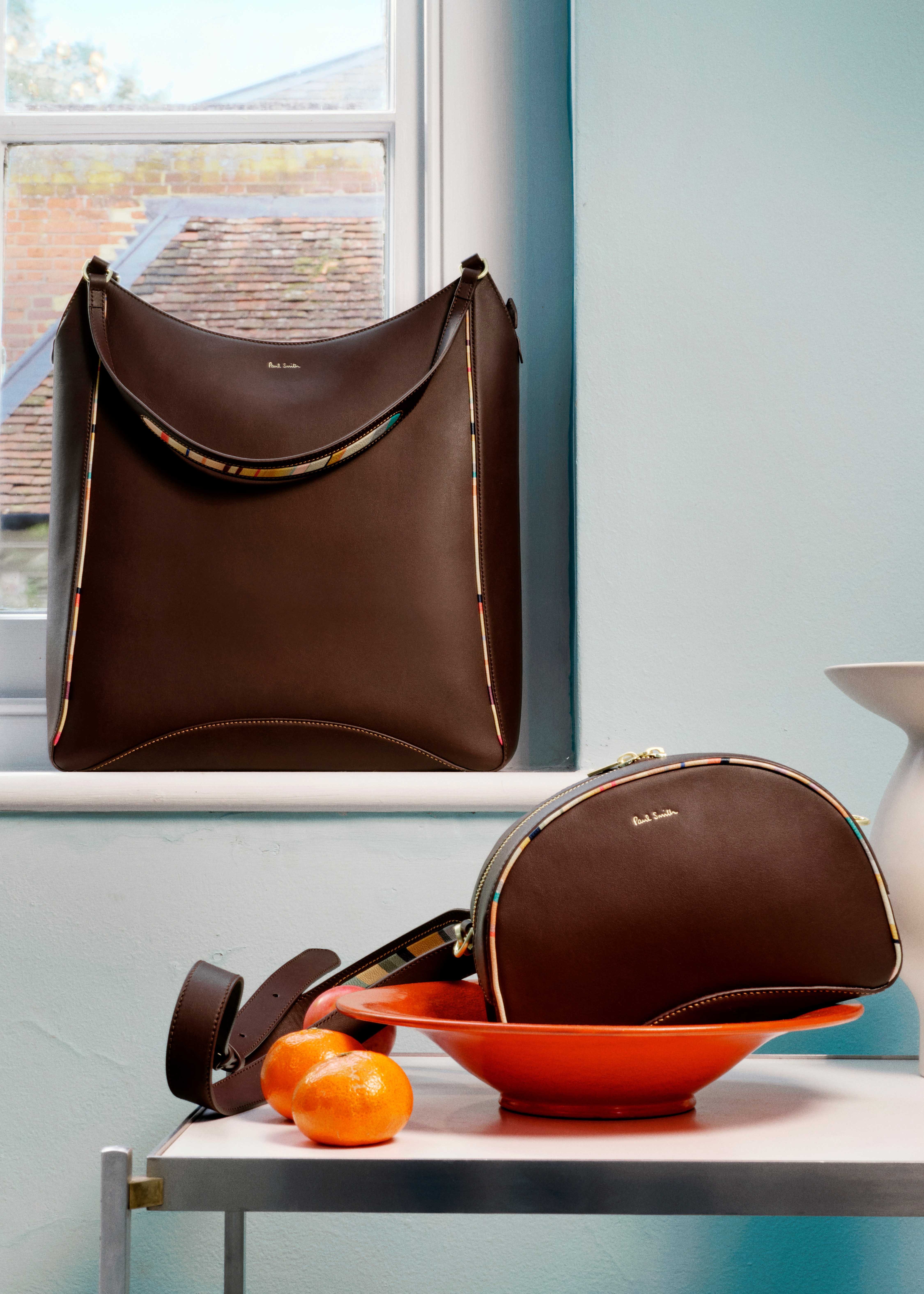 Women's Burgundy Inverted 'Dusky Swirl' Rounded Camera Bag - 2