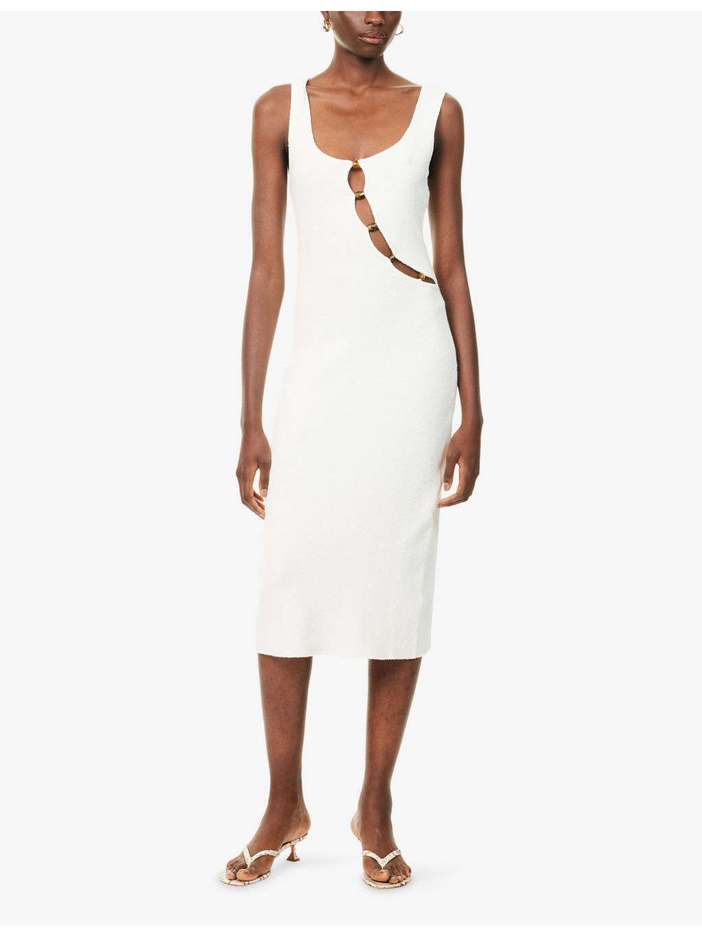 Chiara Beaded Knitted Midi Dress - 3
