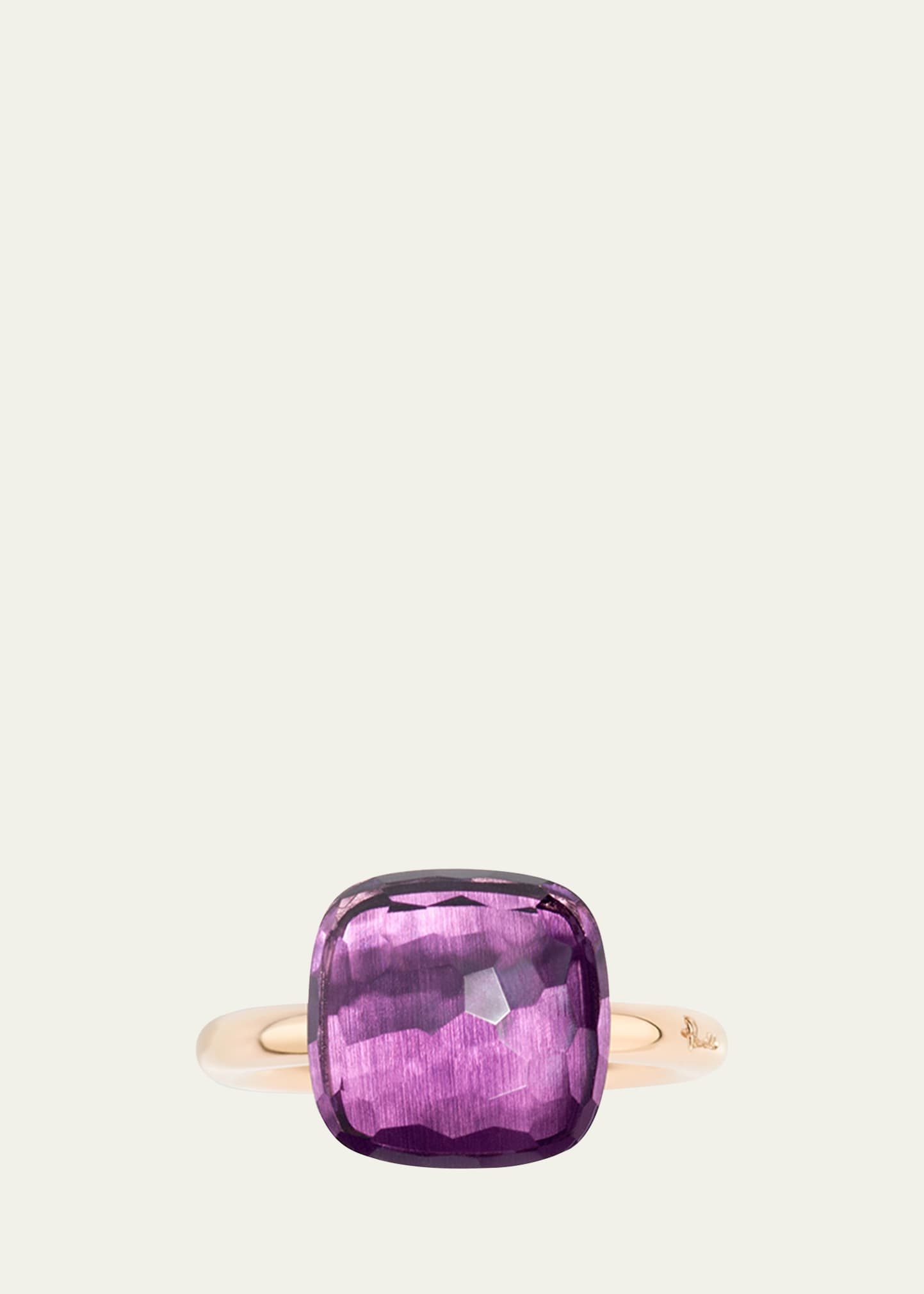 Nudo Classic 18k Rose Gold Amethyst Ring - 4