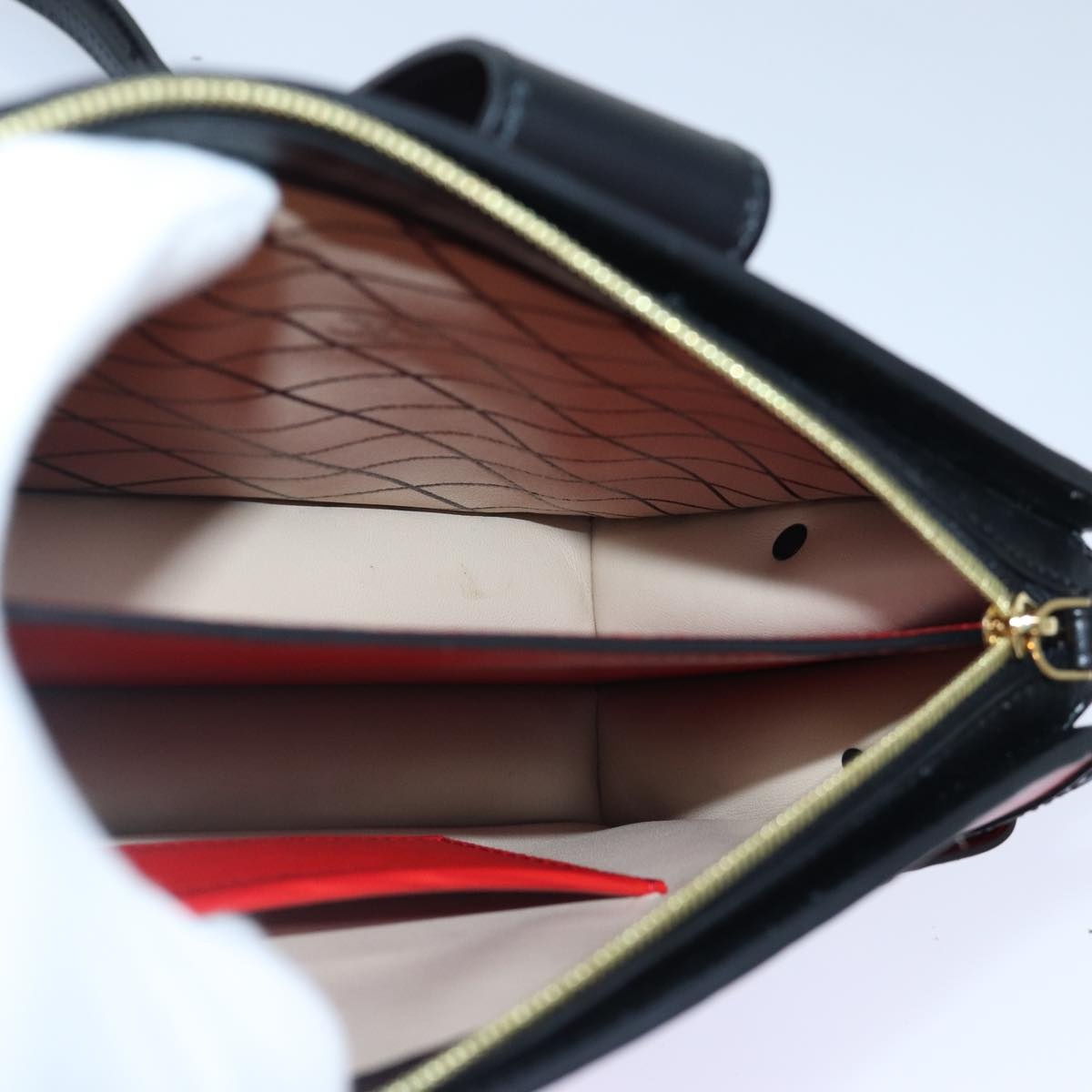 LOUIS VUITTON Epi Trunk Clutch Shoulder Bag Red Black M51697 - 14