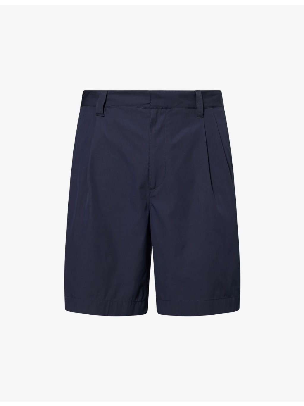 Compact Mid-Rise Cotton-Blend Shorts - 1