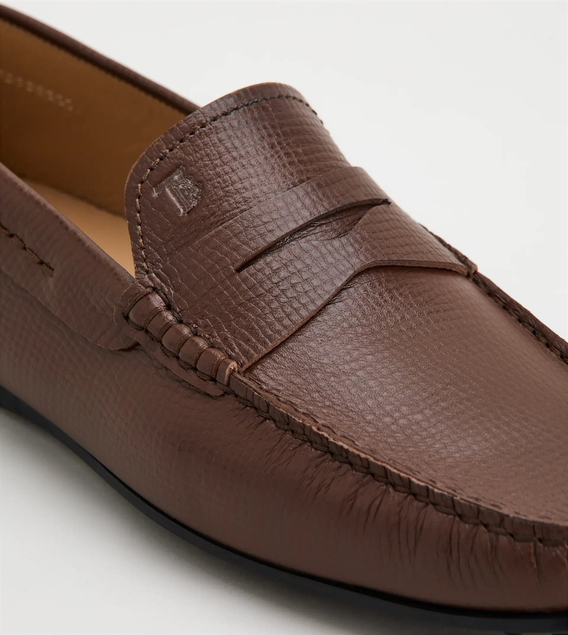 CITY GOMMINO DRIVING SHOES IN LEATHER - BROWN - 7