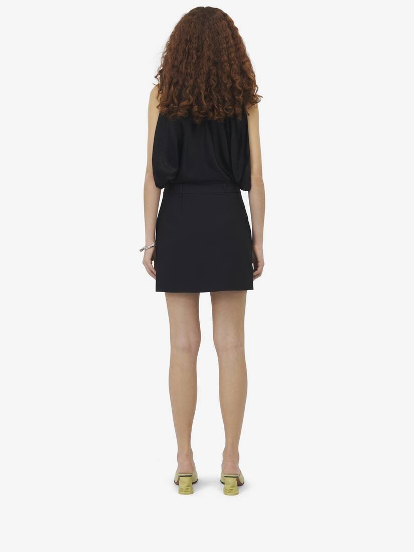 Pleated Mini Skirt - 4