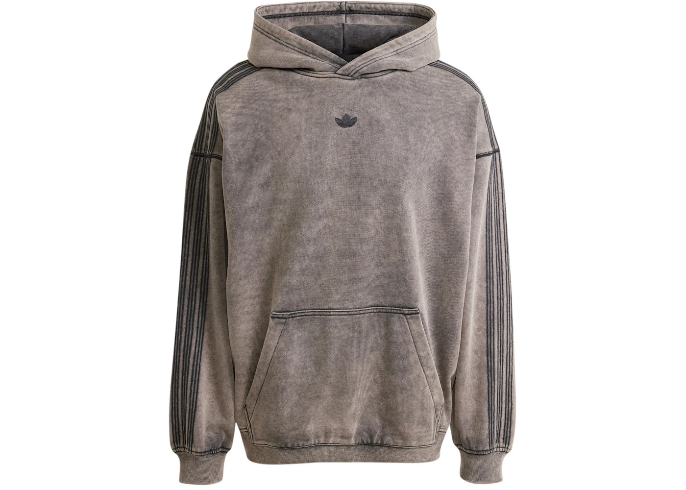 adidas Premium Essentials Retro Washed Hoodie Black - 1