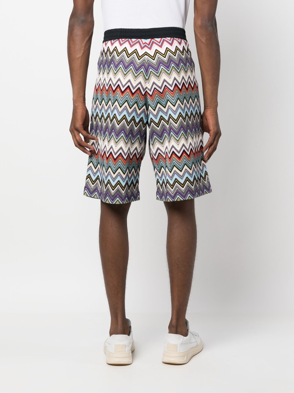 ZIGZAG-WOVEN BERMUDA SHORTS - 5