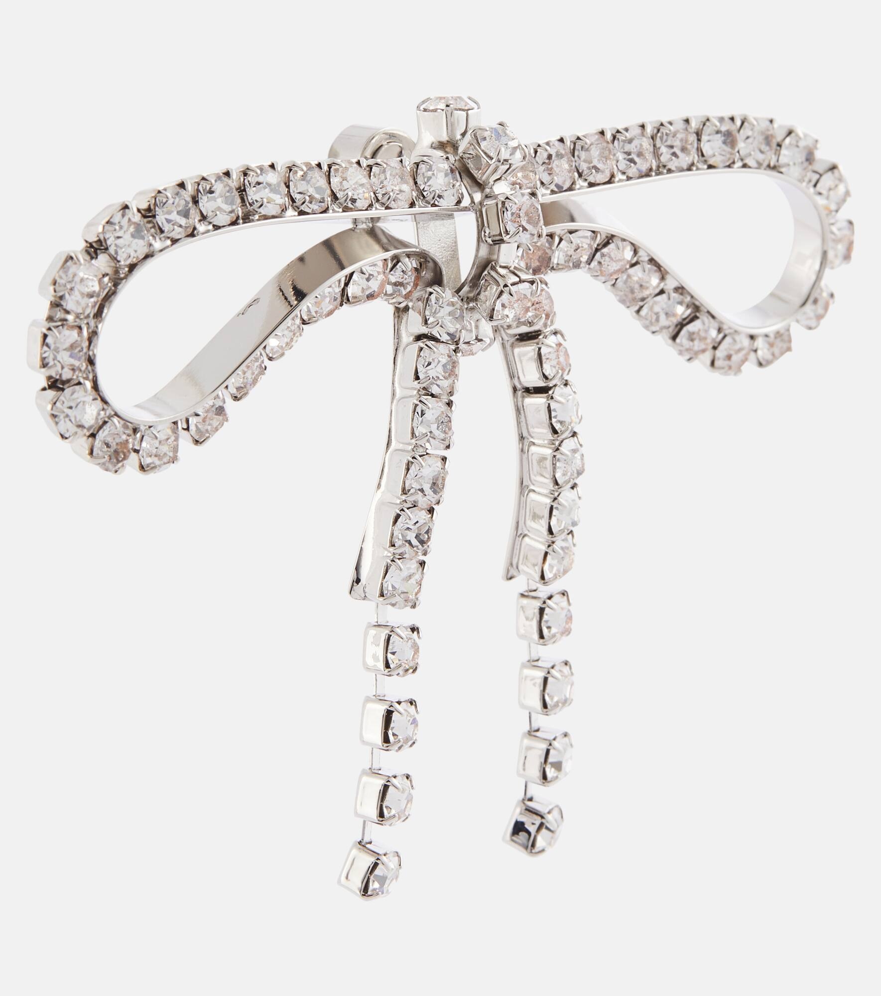 Archive Ribbon embellished earrings - 2