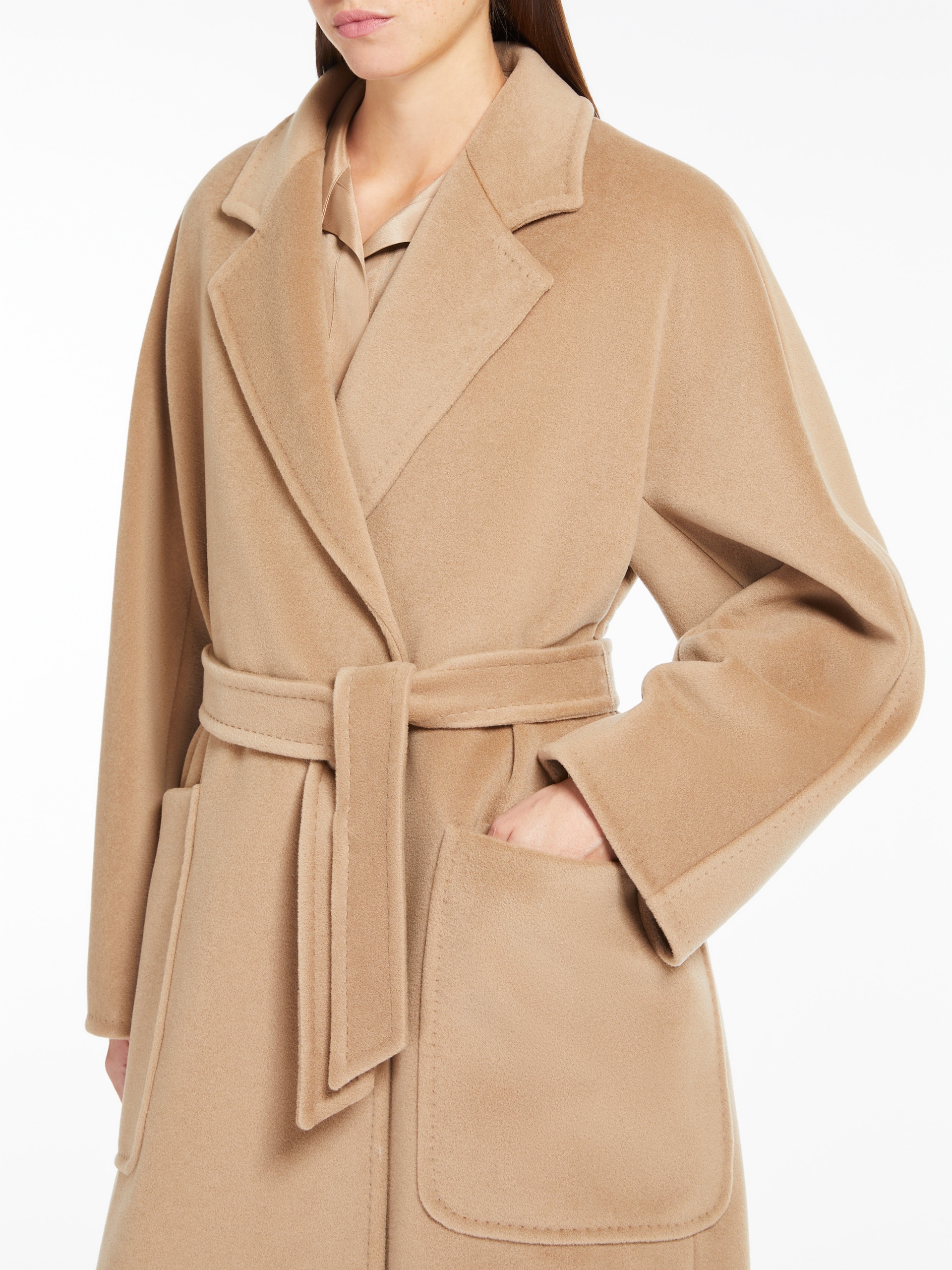 LOCRI Cashmere and wool robe coat - 5