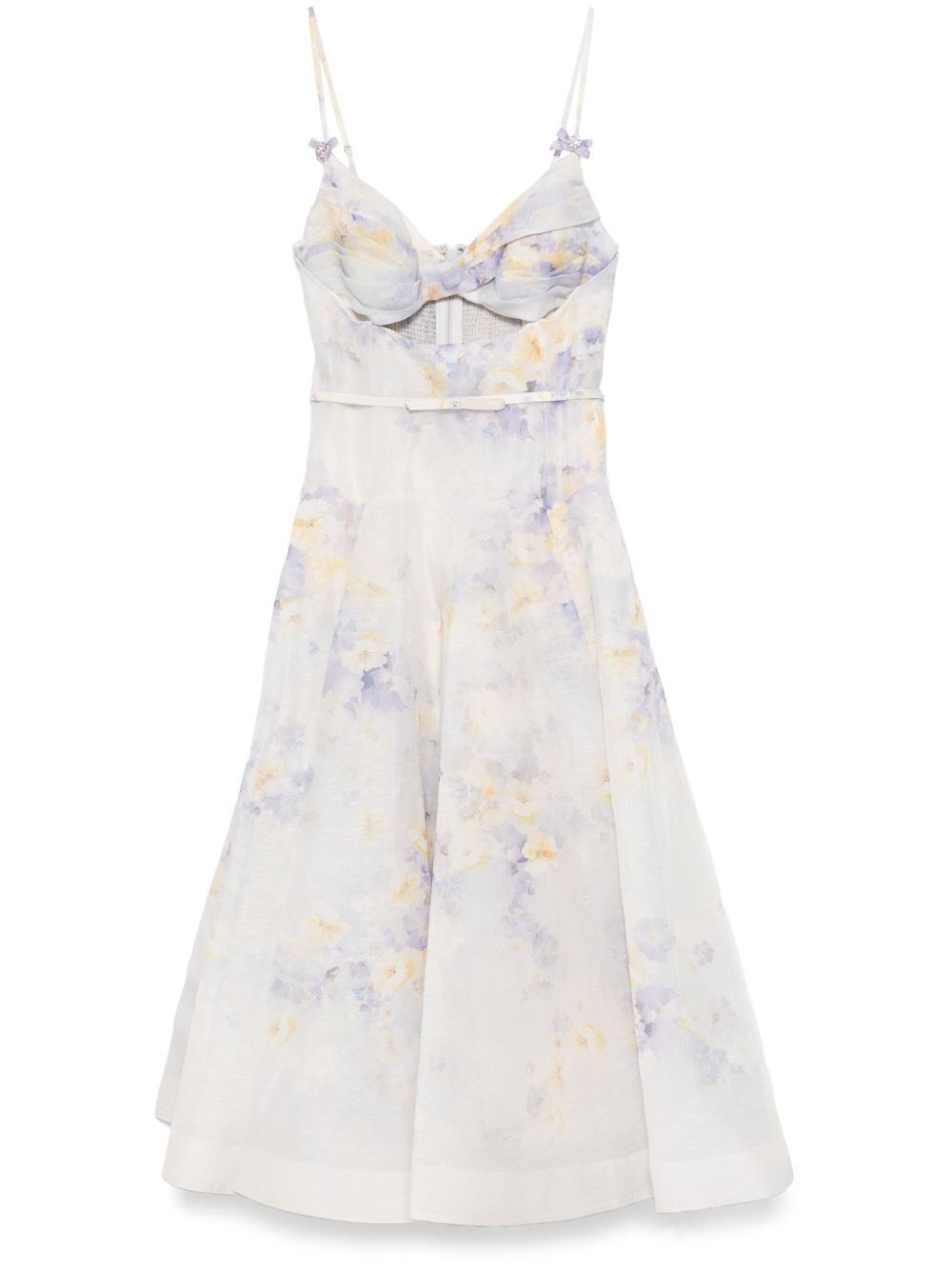 【Zimmermann】クラッシュ ツイストフロント ミディドレス Zimmermann `Crush` Twist Front Midi Dress | spinnaker